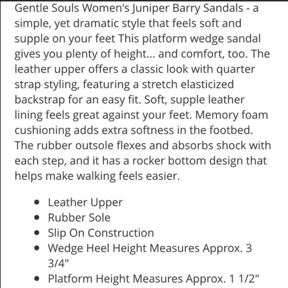 Gentle‎ Souls Juniper Barry Platform Wedge Sandals